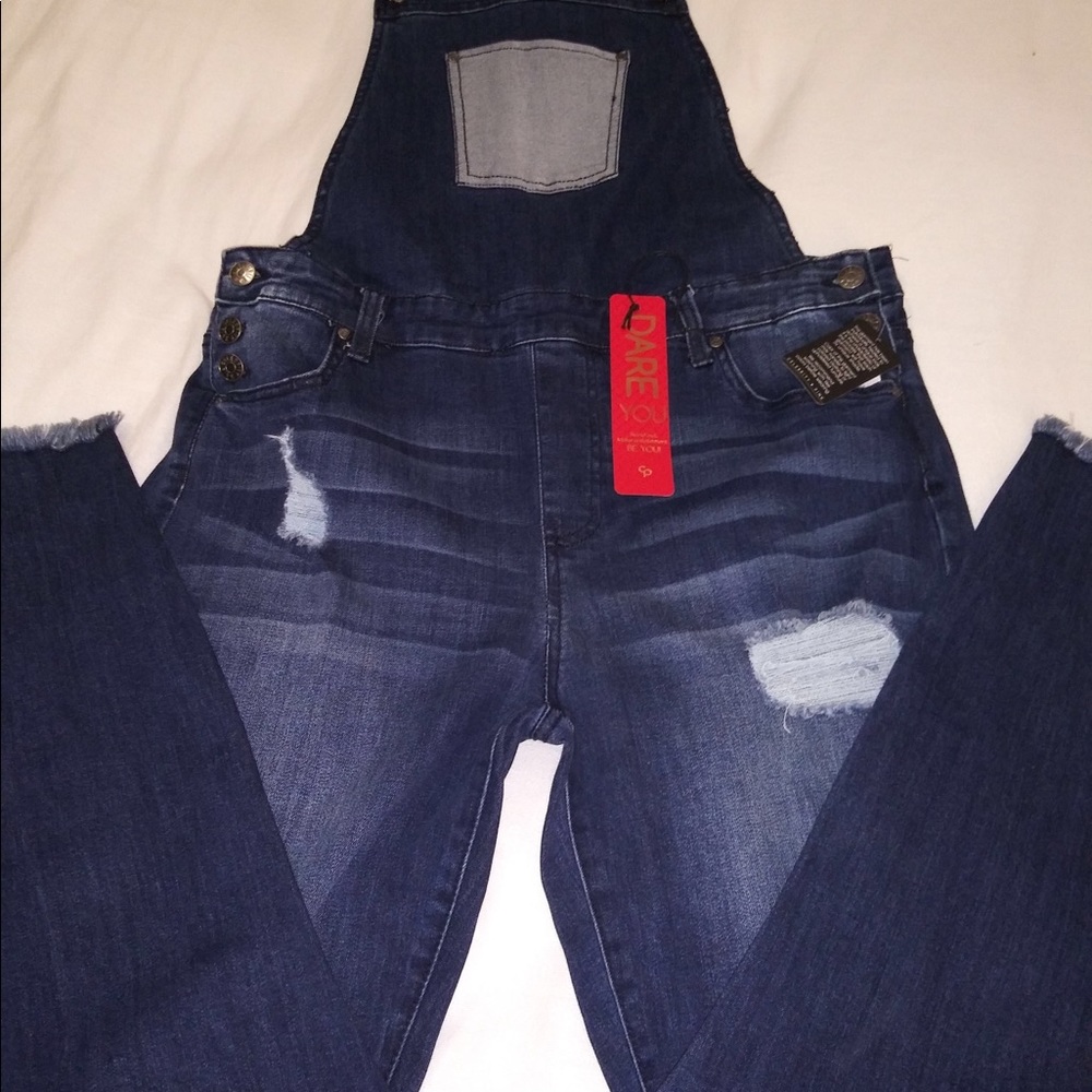 🙌BOGO🙌$18🙌DISTRESSED DENIM OVERALLS